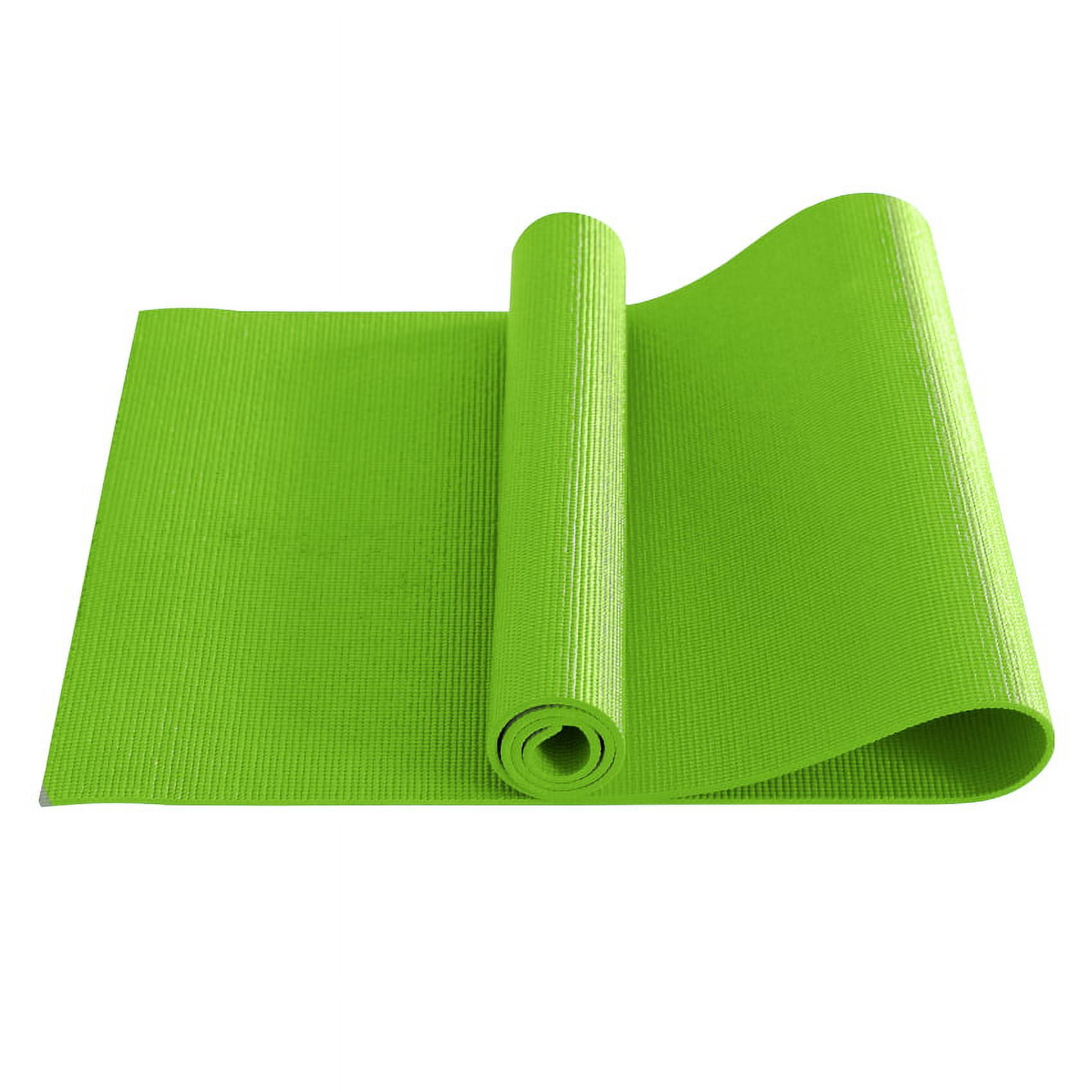 Ray Star Extra Thick Yoga Mat 24"x72"x0.24" Thickness 6mm -Eco Friendly Material- With High Density Anti-Tear Exercise Bolster