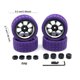thumbnail image 2 of Vogacara 4 piezas de cubos de ruedas de goma modelo Crawler Vehicle Rim Kit mejora parte neumáticos accesorios reemplazo para WPL C14 C24 C34 B14 B16 Kits de construcción modelo Púrpura Vogacara FN010038-04, 2 of 6