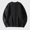 thumbnail image 4 of Kalauyu Men's Round Neck Knitted Cardigan Unisex Solid Color Warm And Loose Sweater Jacket, 4 of 4