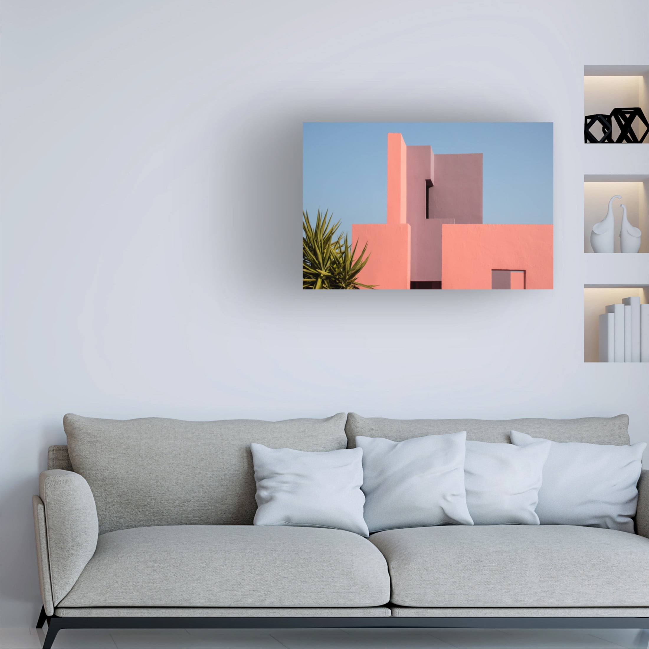 Trademark Fine Art Linda Wride  Muralla Roja 49 Canvas Wall Art