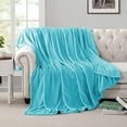 thumbnail image 2 of Astarin Azure Fleece Queen Size Blanket for Couch&Bed - Lightweight Soft & Warm Plush Fuzzy Cozy Blankets for Fall Winter Spring, 90x90 inches, 2 of 8