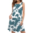 thumbnail image 1 of drppepioner Robes d'Été pour Femmes Plage T-Shirt Floral Robe d'Été Décontractée Poches Boho Robe Débardeur Robes d'Été de Plage, 1 of 4