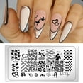 thumbnail image 2 of Valentine's Day Stamping Plate Heart Pattern Nail Art Board Template Stainless Steel Nail Design Printing Stencil Image Plate, 2 of 5