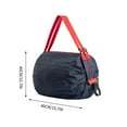 thumbnail image 3 of Bolsa plegable de la compra: bolsa de compra reutilizable de gran capacidad con correa al hombro, nylon resistente a desgarros, portátil y compacta para viajes y supermercados, 3 of 6