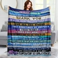 thumbnail image 4 of AUQ Plush Blanket Suitable for Cozy Moments At Home Blankets Effortless Care Fluffy Blanket,Style4, 4 of 4