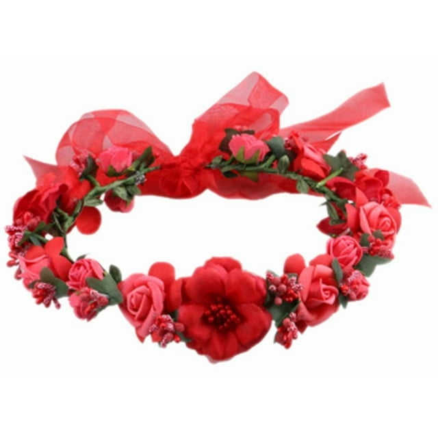 Conjunto de diademas de boda con corona de flores | HUOGUO