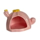 thumbnail image 1 of Comedero de cerámica para hámster, cueva para animales pequeños, nido para hámster. Rosa, 1 of 9