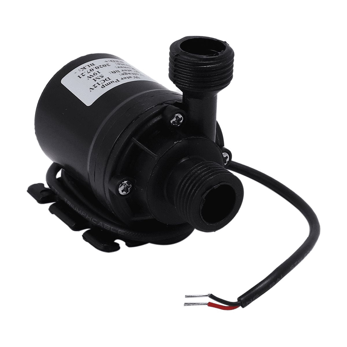 2X 800L/H 5M DC 12V Solar Brushless Motor Water Circulation Water Pump Submersibles Water Pumps,2 x Solar Water Pump,black
