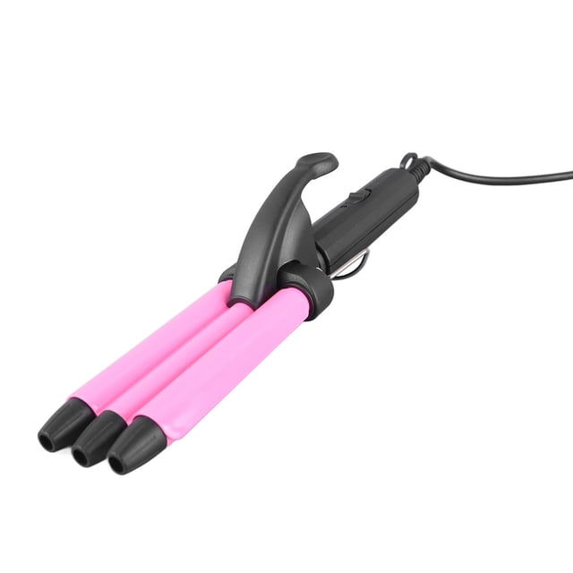 Rizador De Cabello, Mini Enchufe De La UE 100-240 V Waver Rizador De 3 Barriles Para Salón De Belleza