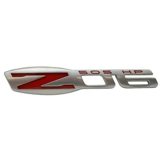 Malibu Boat Raised Decal 599312 | Z06 Corvette Silver Red