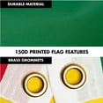 thumbnail image 4 of G128 Combo Pack: 6 Ft Tangle Free Spinning Flagpole (White) & Ghana Flag 3x5 Ft Printed 150D Polyester, Brass Grommets (Flag Included) Aluminum Flag Pole, 4 of 9