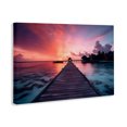 thumbnail image 2 of Stupell Industries Tropical Island Sunset Over Docks Canvas Art, 24 x 16, by LSR Design Studio, 2 of 8
