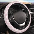thumbnail image 5 of Logiee Christmas Snowflakes Print Breathable Elastic Steering Wheel Cover, Non-Slip Stretch Steering Wheel Protector,Universal 15 Inch Fit Auto, Suvs, Truck, 5 of 6