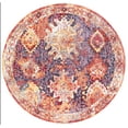 thumbnail image 2 of SAFAVIEH Bristol Felicity Oriental Polyester Area Rug, Rust/Lavender, 7' x 7' Round, 2 of 8