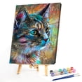thumbnail image 3 of Cuadros Decorativos DIY pintura por número Kit gato Animal pintura acrílica oficina arte artesanía ornamento regalo Ehuebsd Nuevos Originales, 3 of 9