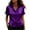 Purple, variant on Kixjoy Velvet Shirt Women Short Sleeve Elegant Collared Tops Soft Casual Soild Blouses Holiday Dressy Fall Outfits for Women, Purple XXL