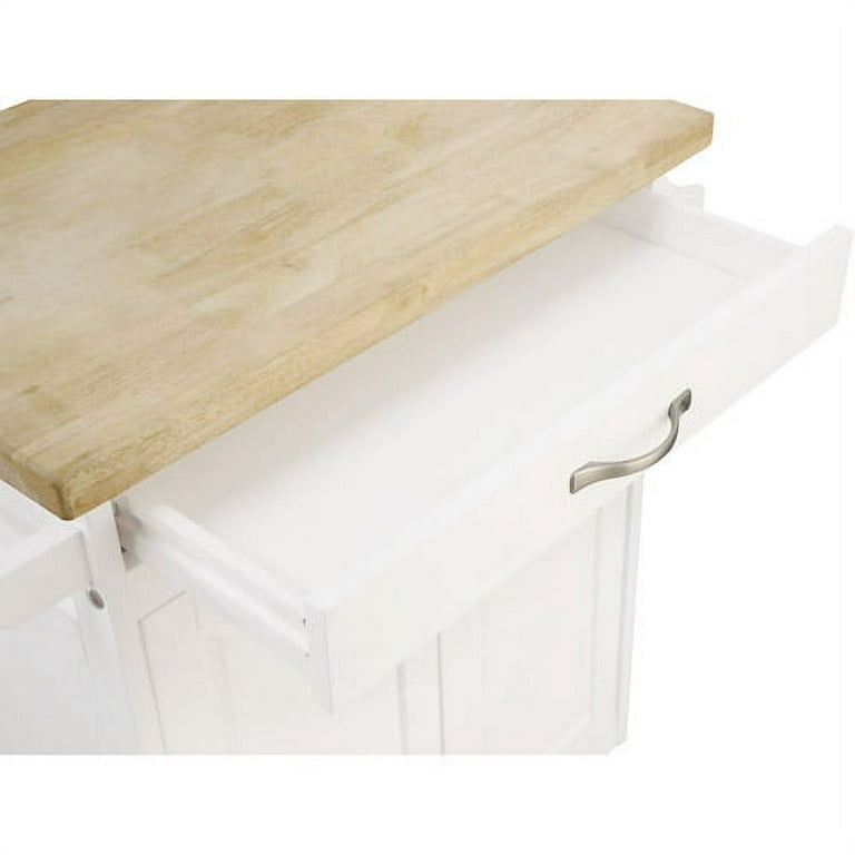 Shop our Create-a-Cart Solid Wood Natural Finish Kitchen Cart w/ Solid Wood  Natural Finish Top by