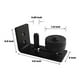 thumbnail image 4 of Ounissouiy Guía de suelo para puerta de granero de acero al carbono, reemplazo preperforado antioxidante, anticorrosivo, accesorios de riel inferior Decoración del hogar Ounissouiy HA068148-01, 4 of 6