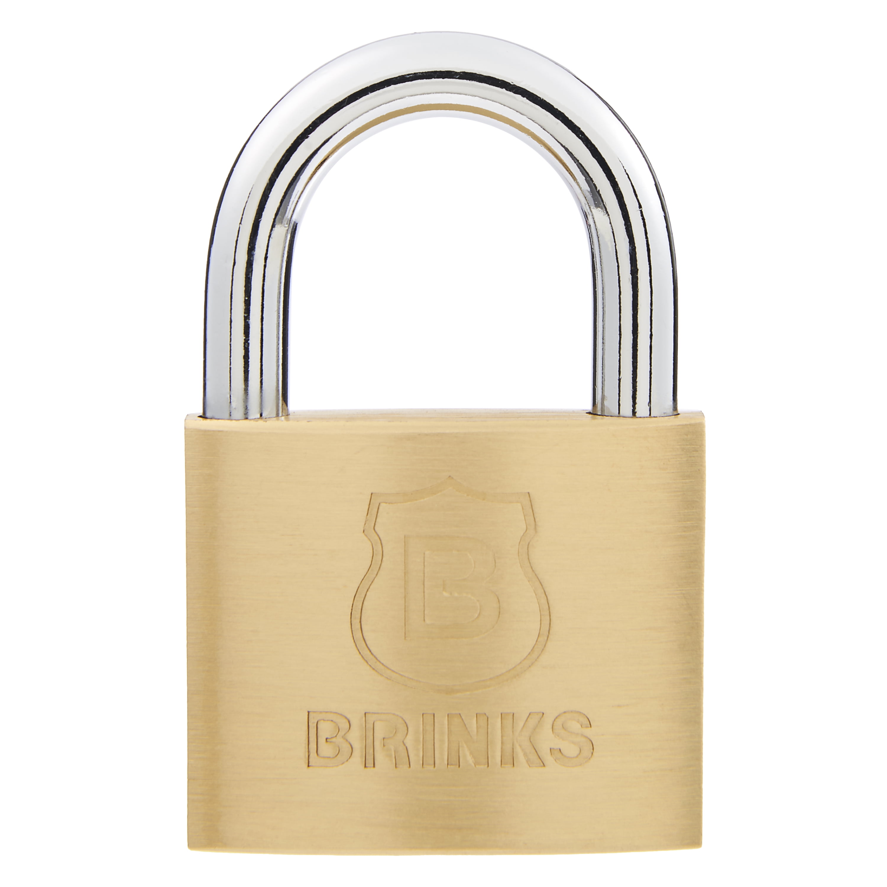 Brink's 40mm Long Shackle Solid Brass Padlock, 4 Pack