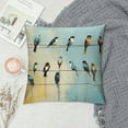 thumbnail image 2 of Fenyluxe Birds Sky Sunlight Pillow Covers for Couch Sofa Indoor Outdoor Pillow Case Short Plush All Season Zipper Closure 1PC 18x18in, 2 of 5