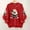 A12_Christmas Red, variant on Christmas Sweatshirts for Women Santa Claus Print Sweater Tops Polar Soft Fleece Thermal Blouses Crew Neck Blouse Lounge Warm Christmas Clothes