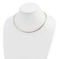 thumbnail image 2 of Auriga Fine Jewelry 14K Yellow Gold 4mm Domed Omega Necklace 16inch for Women, 2 of 6