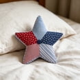 thumbnail image 4 of 4th of July Patriotic Star Pillows, 14" American Star Throw Pillow, Soft Independence Day Decorative Red Blue White Pillow for Bed Couch Sofa, Gift for Women Men, 4 of 6