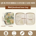 thumbnail image 7 of ZUXONGSY Sunflower Lemon Print Bible Case for Women Quilteddy Bible Protector Portable Handbag with Multiple Pockets Scripture Bag for Christian, 7 of 7