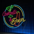 thumbnail image 3 of Glowneon Cocktails And Beer Neon Signs, Bar Pub Long-lasting Decor, 3 of 4