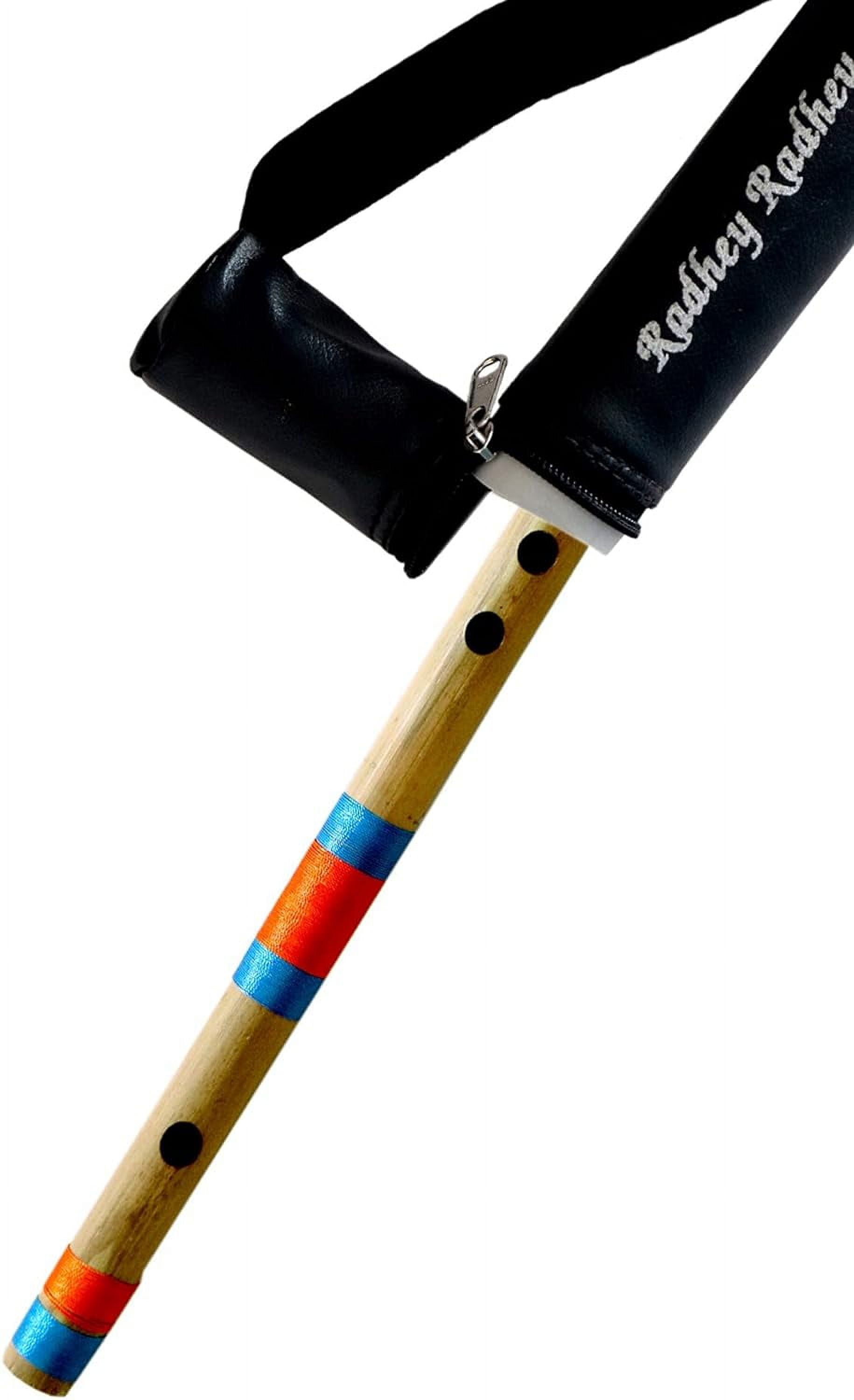 Musical Combo Flutes C Scale 6 Hole (14 Inch) & C Sharp 6 Hole (17 Inch) Bamboo Flute Bansuri with Flute Carry Bag Free By Indian Collectible