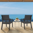 thumbnail image 6 of Outdoor Patio Dining Chairs Set of 2 High Back for Lawn Garden Backyard,Gray, 6 of 8