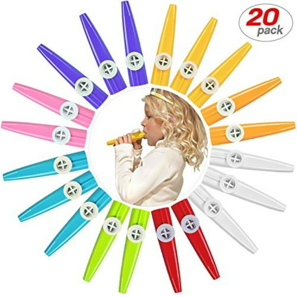 20 pack plastic kazoos musical instruments with 20pcs kazoo flute