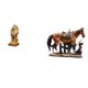thumbnail image 1 of Juego de figuras de león, estatua de león, figura de caballo, escultura de caballo en miniatura, adorno de animal de resina con fina artesanía, adecua, 1 of 8