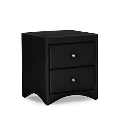Urban Designs Dorian Black Faux Leather Upholstered Modern ...