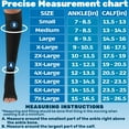 thumbnail image 6 of Men and Women Compression Stockings 20-30mmHg with Open Toe - Black, Medium, 6 of 9