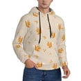 thumbnail image 2 of Uemuo Squirrel Animal Pattern Men's Hoodie - Casual Pullover Hoodie with Kangaroo Pocket, Stylish Hooded Sweatshirt for Everyday Wear-3X-Large, 2 of 7