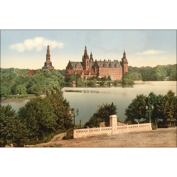 24"x36" Gallery Poster, Fredericksborg Castle, Copenhagen, Denmark 1890