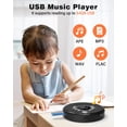 thumbnail image 2 of Greadio Portable Bluetooth CD Player with 2000mAh Rechargeable, Personal CD Player for Car with FM Transmitter/AUX, CD Discman Player with Headphone,, 2 of 9
