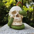 thumbnail image 3 of Halloween Resin Ornament Decoration, Halloween Ornament Decoration Home Decor Horror Halloween Decorations, Halloween Skull LED Lights, 3 of 3