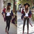 thumbnail image 3 of Geometric Pattern Womens & Mens Wool Blend Plaid Wrap Winter Warm Fleece Scarf Shawl Scarf, 3 of 5