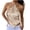 Gold, variant on Women's Casual Sequin Camisole Round Neck Sleeveless Short Tops Backless Hanging Neck Crop Tops Party Club Night Out Vacation Beach, Purple M
