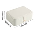 thumbnail image 4 of Fridja Double Jewelry Box Ring Earring Storage Jewelry Box Stud Plate Small Jewelry Box-Mini Jewelry Case Double Layer Travel Jewelry Organizer For Women, 4 of 8