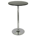 thumbnail image 1 of Table de pub ronde Spectrum de 24 po, noir et chrome, 1 of 4