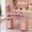 Pink, variant on Advwin Modern Manicure Table with 3-Tier Nail Polish Rack, 4 Drawers & Open Storage Shelves, Reversible Nail Desk for Nail Tech, Professional Nail Station for Salon, Beauty, Spa & Home Studio, White