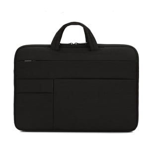 Yeacher Portable Laptop Bag 14 inch Laptop Case Waterproof Nylon Laptop Bag Briefcase Leisure Business Handbag Black