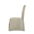 thumbnail image 5 of Acme Faustine Side Chair in Tan Fabric and Salvaged Light Oak Finish Indoor Dining Chairs, 5 of 6
