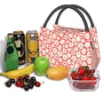 thumbnail image 3 of Fotbe Beige Flowers Bolsa Térmica Portátil con Estampado, Bolsa de Entrega de Alimentos Aislada, Bolsa Reutilizable de Gran Capacidad para Comidas y Supermercado, 3 of 6
