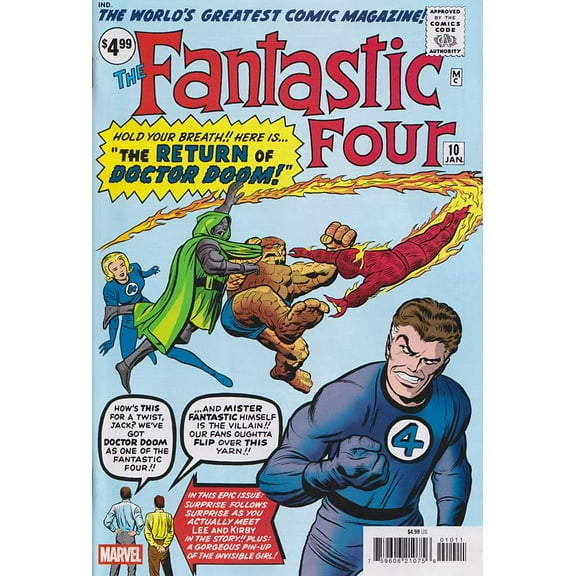 Fantastic Four (Vol. 1) #10A VF ; Marvel Comic Book
