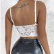 thumbnail image 5 of Lencería Gibobby para sexo mujer Corsé Encaje Floral Bralette Bralet Bra Tank Crop Ropa interior Blanco XS, 5 of 5