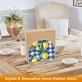 thumbnail image 6 of Yayeee Napkin Holder for Table Kitchen Paper Tissue Organization, Blue Plaid Lemon, 6 of 8